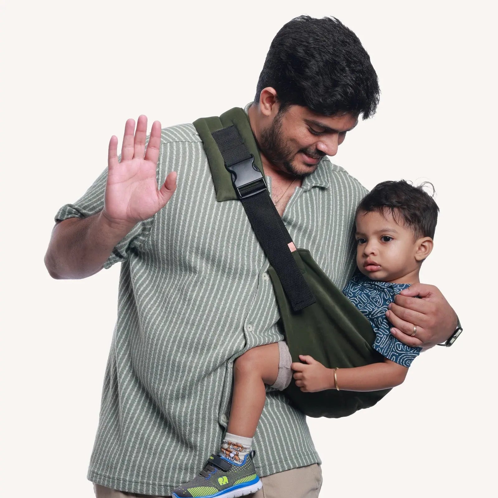 Forest Green Toddler Hip Carrier