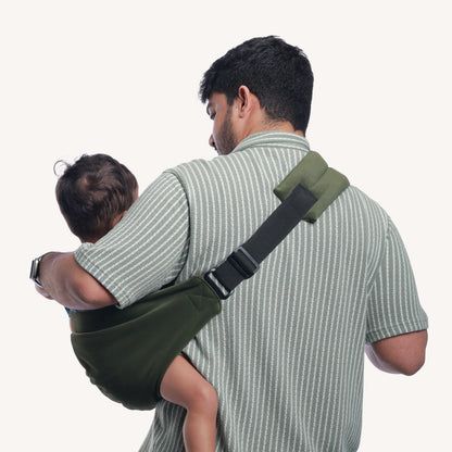 Forest Green Toddler Hip Carrier