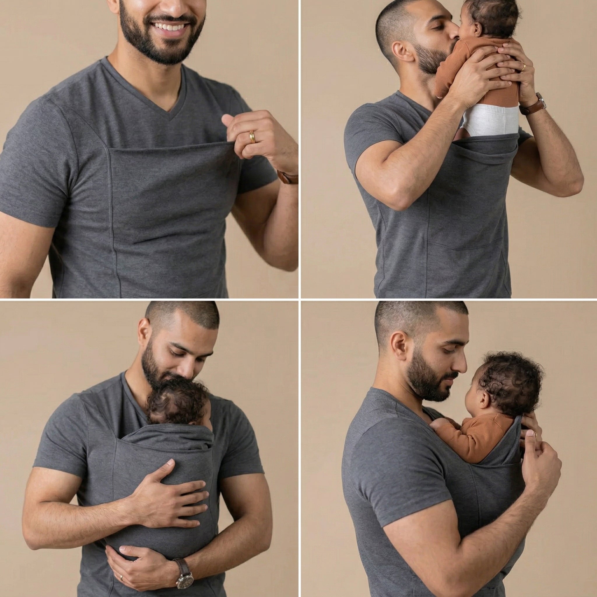 Men's Everyday T-Shirt Carrier(Newborn to 8KGs)